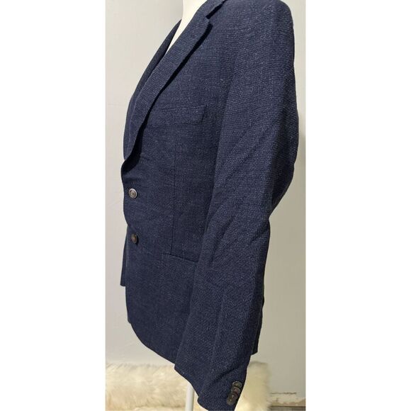 Boss Hugo Boss blue blazer Virgin wool linen blend 42R - Picture 6 of 8